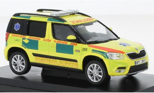 Modelauto Skoda Yeti FL ZZS Plzenskeho Kraje 255 2013 1/43 Abrex