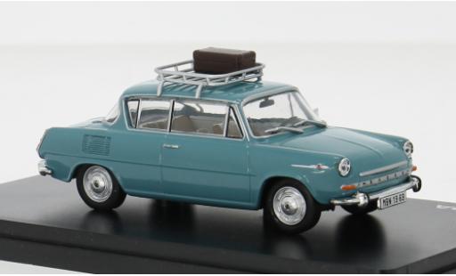 Modelauto Skoda 1100MBX Base 0MBX blauw 1969 1/43 Abrex
