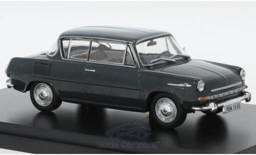 Modelauto Skoda 1100MBX Base 0MBX grijs 1969 1/43 Abrex