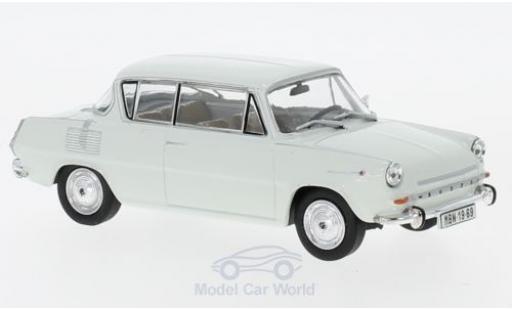 Modelauto Skoda 1100MBX Base 0MBX grijs 1969 1/43 Abrex
