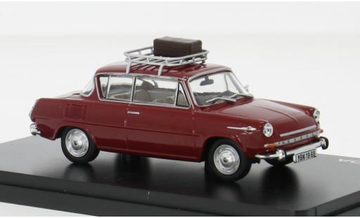 Modelauto Skoda 1100MBX Base 0MBX rood 1969 1/43 Abrex