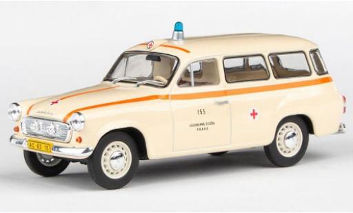 Modelauto Skoda 120 Ambulanz 2 Ambulance Sanitka (CZ) 1964 ZS Praha 155 1/43 Abrex