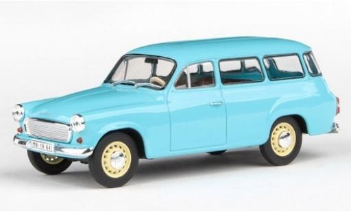 Modelauto Skoda 120 Base 2 blauw 1964 1/43 Abrex
