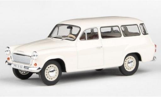 Modelauto Skoda 120 Base 2 wit 1964 1/43 Abrex