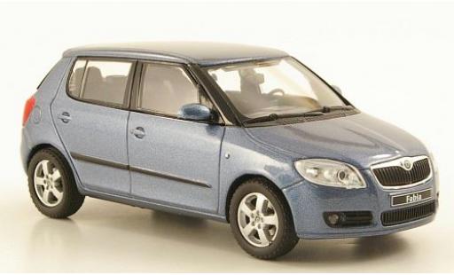 Modelauto Skoda Fabia Base II metallic grijs 2006 1/43 Abrex
