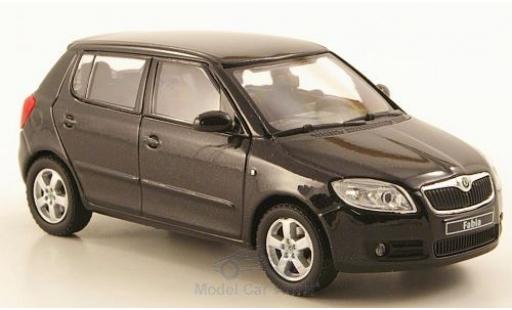 Modelauto Skoda Fabia II zwart 2006 1/43 Abrex