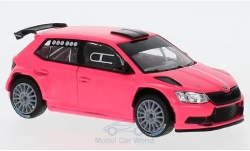 Modelauto Skoda Fabia R5 III mat-roze 2015 1/43 Abrex