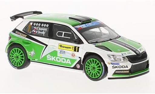 Modelauto Skoda Fabia R5 III No.1 Barum Rally Zlin 2015 J.Kopecky/P.Dresler 1/43 Abrex
