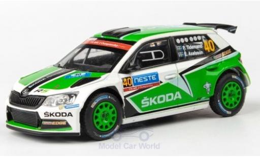 Modelauto Skoda Fabia R5 III No.40 Rally WM Rally Finnland 2015 P.Tidemand/E.Axelsson 1/43 Abrex