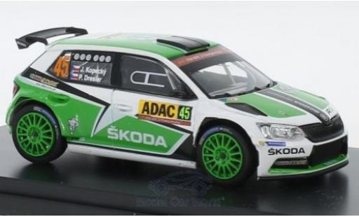 Modelauto Skoda Fabia R5 III No.45 Rally WM Rally Duitsland 2015 J.Kopecky/P.Dresler 1/43 Abrex