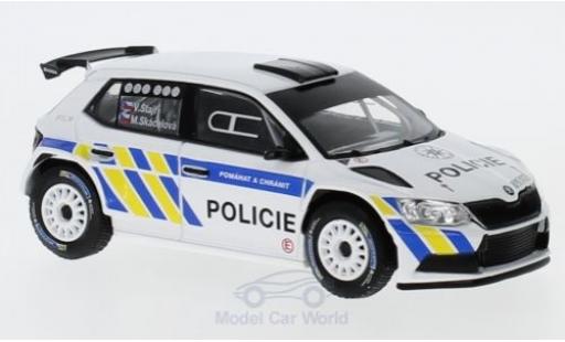 Modelauto Skoda Fabia R5 III Policie (CZ) 2015 1/43 Abrex