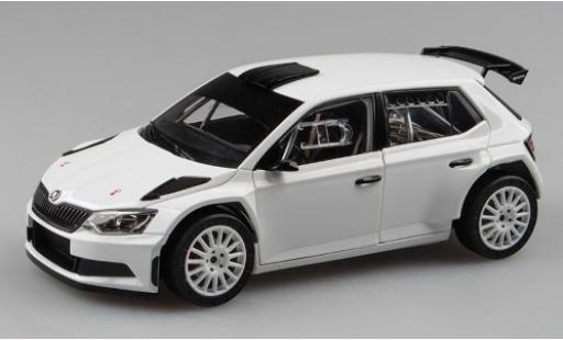 Modelauto Skoda Fabia R5 III wit 2015 Plain Body Version 1/18 Abrex