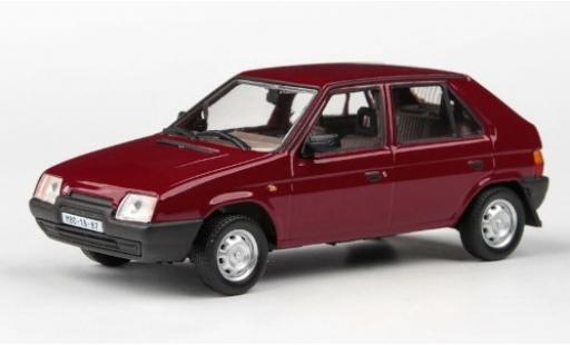 Modelauto Skoda Favorit 136L rood 1988 1/43 Abrex