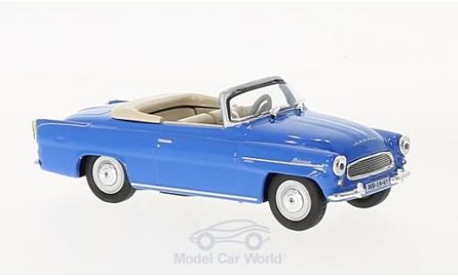 Modelauto Skoda Felicia Roadster blauw 1963 1/43 Abrex