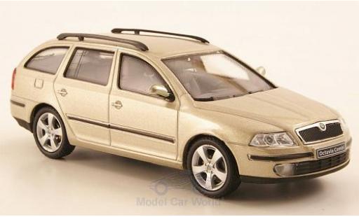 Modelauto Skoda Octavia Combi metallic beige 2004 1/43 Abrex