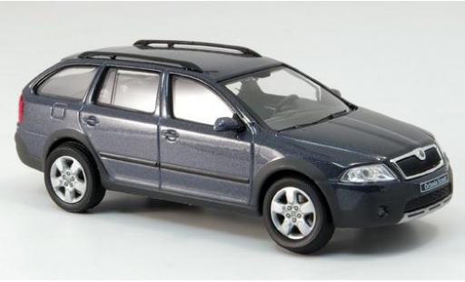 Modelauto Skoda Octavia Combi Scout metallic grijs 1/43 Abrex
