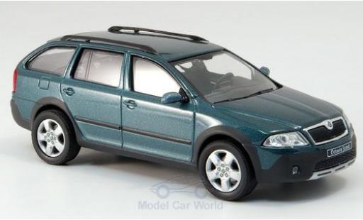 Modelauto Skoda Octavia Combi Scout metallic groen 1/43 Abrex
