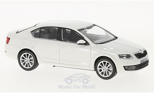 Modelauto Skoda Octavia Base III wit 2012 1/43 Abrex