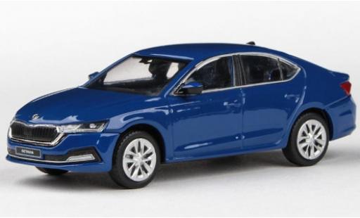 Modelauto Skoda Octavia Base IV blauw 2020 1/43 Abrex