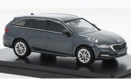 Modelauto Skoda Octavia Combi IV metallic grijs 2020 1/43 Abrex