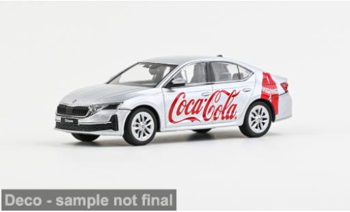 Modelauto Skoda Octavia FL IV grijs 2024 Coca Cola 1/43 Abrex
