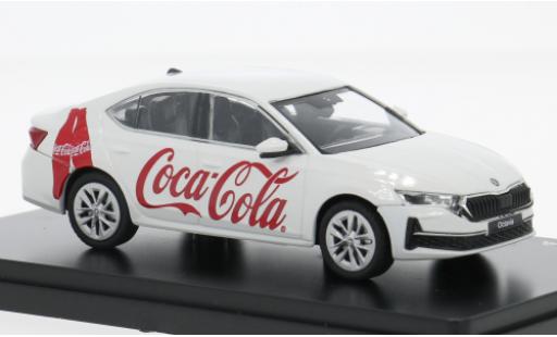 Modelauto Skoda Octavia FL IV wit 2024 Coca Cola 1/43 Abrex