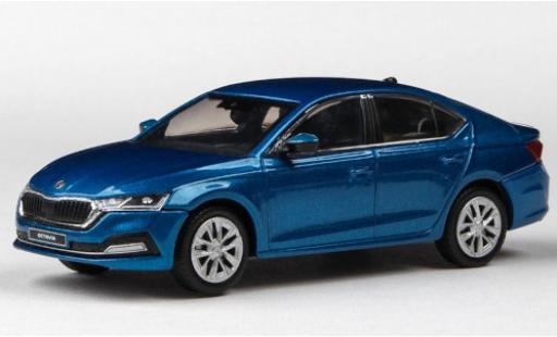 Modelauto Skoda Octavia Base IV metallic blauw 2020 1/43 Abrex