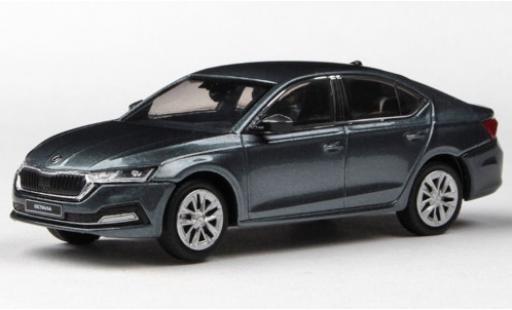 Modelauto Skoda Octavia Base IV metallic grijs 2020 1/43 Abrex