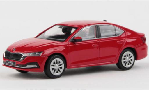 Modelauto Skoda Octavia Base IV rood 2020 1/43 Abrex