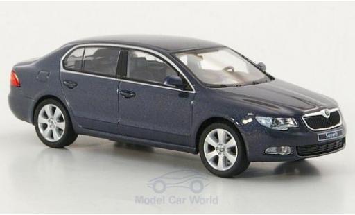 Modelauto Skoda Superb Base II blauw 1/43 Abrex