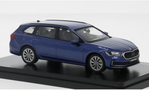 Modelauto Skoda Superb Base IV blauw 2024 1/43 Abrex