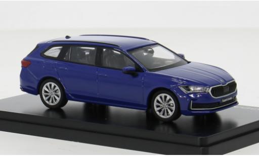 Modelauto Skoda Superb Base VI blauw 2023 1/43 Abrex