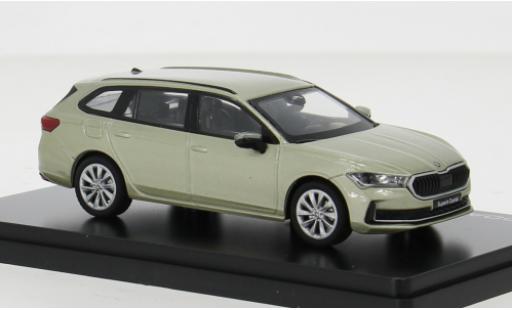 Modelauto Skoda Superb Base VI geel 2023 1/43 Abrex