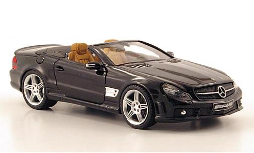 Modelauto Mercedes SL AMG SL65 zwart ougroens/es toit 1/43 Absolute Hot