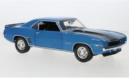 Modelauto Chevrolet Camaro Z28 metallic blauw 1969 1/18 ACME