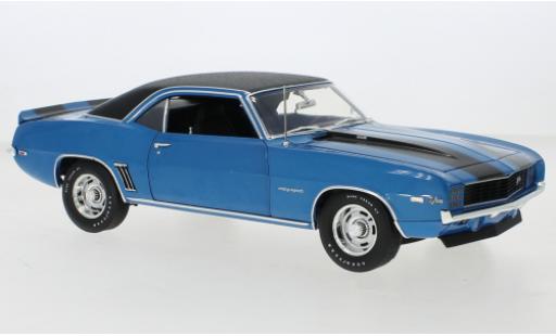 Modelauto Chevrolet Camaro Z28 metallic blauw/zwart 1969 1/18 ACME