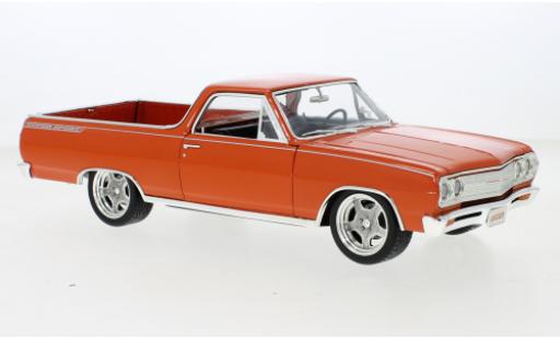Modelauto Chevrolet El Camino pickup Custom Cruiser oranje 1965 1/18 ACME