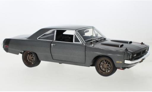 Modelauto Dodge Dart Coupe Street Fighter metallic grijs/zwart 1970 1/18 ACME