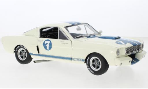 Modelauto Ford Mustang Shelby GT350 Ford Mustang R wit/blauw No.7 1965 1/18 ACME