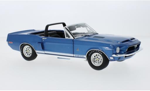 Modelauto Ford Mustang Shelby GT500 Ford Mustang Cabriolet metallic blauw 1968 1/18 ACME