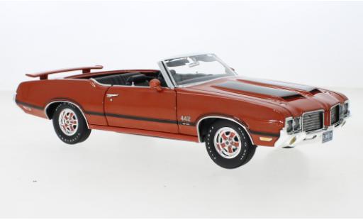 Modelauto Oldsmobile 442 W-30 Cabriolet oranje 1972 1/18 ACME