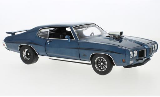 Modelauto Pontiac GTO The Judge metallic blauw Drag Outlaws 1970 1/18 ACME