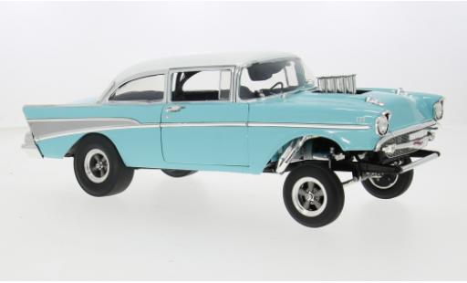 Modelauto Chevrolet Bel Air Coupe turquoise/wit 1957 1/18 ACME
