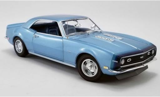 Modelauto Chevrolet Camaro SS Unicorn D88 Stripe Option metallic blauw 1968 1/18 ACME