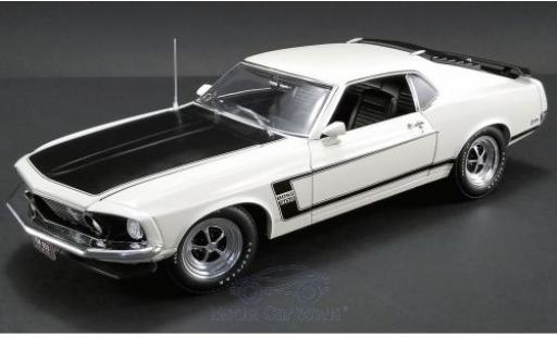 Modelauto Ford Mustang Boss 302 beige/zwart 1969 1/18 ACME