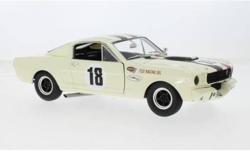 Modelauto Ford Mustang Shelby GT350 Ford Mustang R wit/rood No.18 1965 1/18 ACME