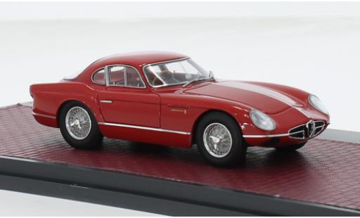 Modelauto Alfa Romeo 2000 sportiva Coupe Bertone rood 1954 1/43 Matrix