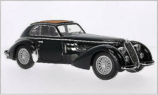 Alfa Romeo 8C 2900 b mm roadster 1/18 Minichamps 2900B Lungo zwart RHD 1938 modelauto