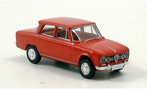 Alfa Romeo Giulia 1600 1/87 Brekina rood modelauto