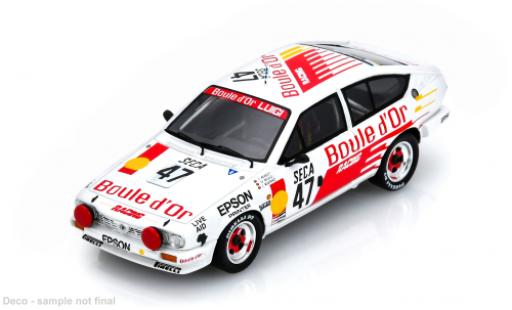 Modelauto Alfa Romeo Alfetta gtv V 6 24h Spa 1985 #47 P.Meirelles/C.Melville 1/43 Spark